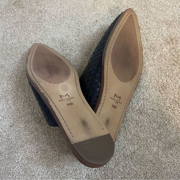 Marc Fisher Size 9.5 Slide Mules Weaved Black - Picture 7 of 13